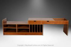 Mid Century Danish Modern Expanding 2 Piece Console Media Center Cabinet - 3991969