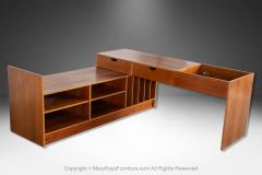 Mid Century Danish Modern Expanding 2 Piece Console Media Center Cabinet - 3991971