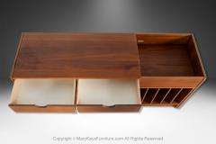 Mid Century Danish Modern Expanding 2 Piece Console Media Center Cabinet - 3991974