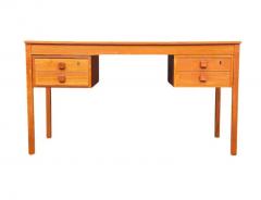 Mid Century Danish Modern Teak Executive Desk or Writing Table - 4014296