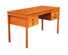 Mid Century Danish Modern Teak Executive Desk or Writing Table - 4014298