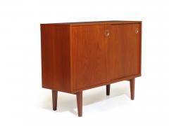 Mid Century Danish Narrow Teak Night Stand Entryway Cabinet - 3496918