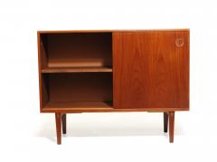Mid Century Danish Narrow Teak Night Stand Entryway Cabinet - 3496920
