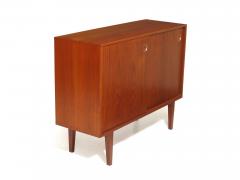 Mid Century Danish Narrow Teak Night Stand Entryway Cabinet - 3496921