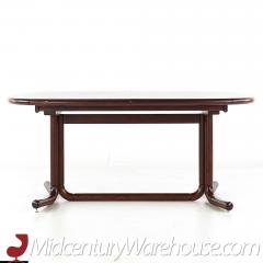 Mid Century Danish Rosewood Expanding Dining Table with 2 Leaves - 3691381