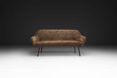 Mid Century Danish Sofa in Brown Upholstery Denmark 1960s - 4638347