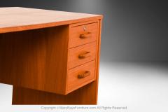 Mid Century Danish Teak Desk - 4232563