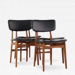 Mid Century Danish Teak Dining Chairs Set of 4 - 3710387