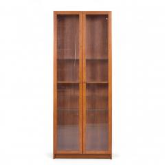Mid Century Danish Teak Glass Door Display Cabinet - 4392308