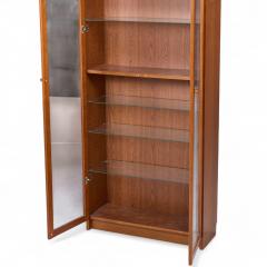 Mid Century Danish Teak Glass Door Display Cabinet - 4392311