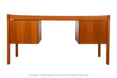 Mid Century Danish Teak Large Executive Desk - 3973699