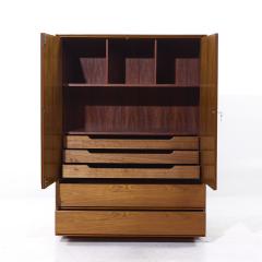 Mid Century Danish Teak Plinth Base Armoire - 4129345