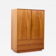 Mid Century Danish Teak Plinth Base Armoire - 4130395