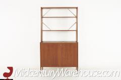 Mid Century Danish Teak Single Bay Freestanding Wall Unit - 2577412