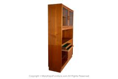 Mid Century Danish Teak Sliding Door Credenza Buffet Hutch - 3896249