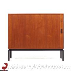 Mid Century Danish Teak Tambour Door Credenza - 3692358