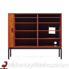 Mid Century Danish Teak Tambour Door Credenza - 3692362