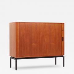 Mid Century Danish Teak Tambour Door Credenza - 3734283