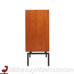 Mid Century Danish Teak Tambour Door Credenza Pair - 3692355