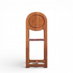 Mid Century Danish Teak Tambour Door Foyer Entry Console Phone Table - 4444066