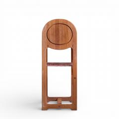 Mid Century Danish Teak Tambour Door Foyer Entry Console Phone Table - 4444067