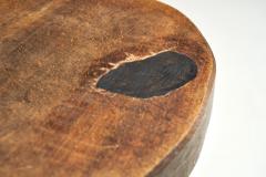 Mid Century Dark Wood Tripod Stool Europe ca 1950s - 2331133