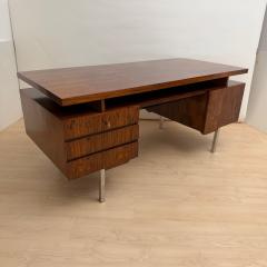 Mid Century Desk Rosewood Veneer Germany circa 1960 - 4611395