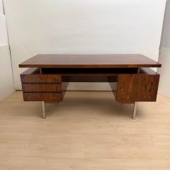 Mid Century Desk Rosewood Veneer Germany circa 1960 - 4611397