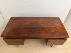 Mid Century Desk Rosewood Veneer Germany circa 1960 - 4611399