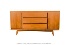 Mid Century Dresser Credenza Brass Pulls - 2957756