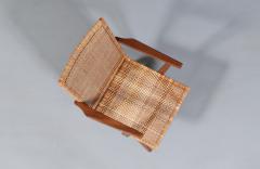 Mid Century Dutch Modern Cane Teak Lounge Chair - 4563150