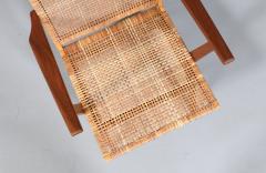 Mid Century Dutch Modern Cane Teak Lounge Chair - 4563152