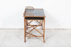 Mid Century E Murio Bamboo Campaign Desk - 2630383