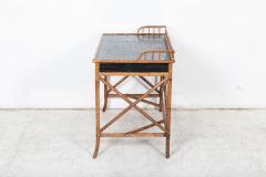 Mid Century E Murio Bamboo Campaign Desk - 2630384