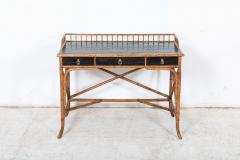 Mid Century E Murio Bamboo Campaign Desk - 2630385