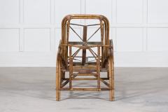 Mid Century English Bamboo Reclining Armchair - 2708703