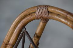 Mid Century English Bamboo Reclining Armchair - 2708708