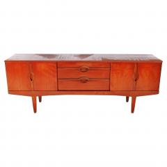 Mid Century English Walnut Credenza 1960s - 4215239