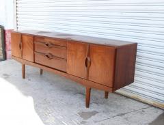 Mid Century English Walnut Credenza 1960s - 4215247