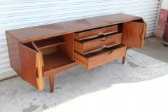Mid Century English Walnut Credenza 1960s - 4215248