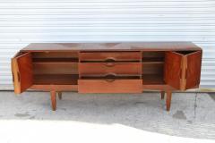 Mid Century English Walnut Credenza 1960s - 4215250