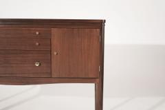 Mid Century Entry Console Table in Mahogany C 1950s - 2884174