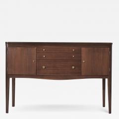 Mid Century Entry Console Table in Mahogany C 1950s - 2885965