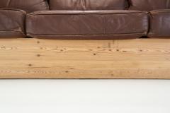 Mid Century European Pine Wood Sofa Europe ca 1950s - 2475177