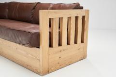 Mid Century European Pine Wood Sofa Europe ca 1950s - 2475178