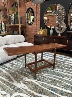 Mid Century Expandable Wood Italian Coffee Table 1980s - 2873979