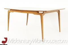 Mid Century Expanding Walnut Dining Table with 2 Leaves - 3691508