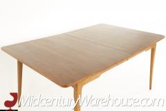 Mid Century Expanding Walnut Dining Table with 2 Leaves - 3691511
