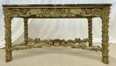 Mid Century Fleur de Lis Console Marble Serge Roche Style - 2920522