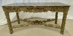 Mid Century Fleur de Lis Console Marble Serge Roche Style - 2920527